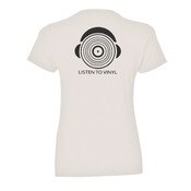 Natural Cotton T-Shirt - Record wit